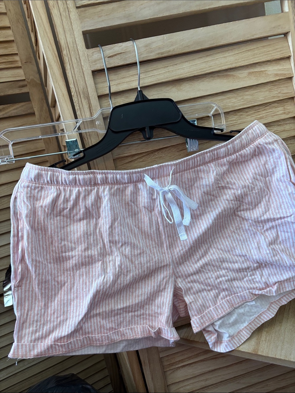 Felina Pink Stripe Lightweight sleep shorts medium
